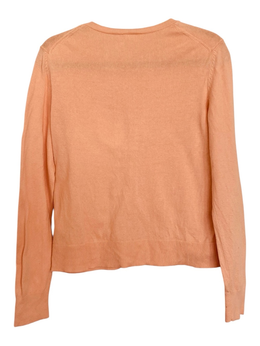 GAP Peach Martini Cotton Crewneck Cardigan Women’s Medium - Picture 3 of 8